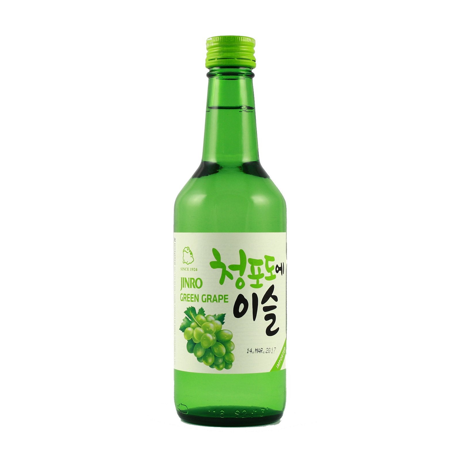 Jinro Green Grape 13% 360ml- Rượu Soju vị nho xanh 13% 360ml