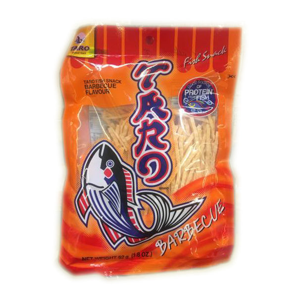Taro Fish Snack 52g- Mực khô barbecue màu cam 53g