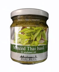 Thai Basilikum gehackt in Sojabohnenöl - Húng quế xay nhỏ ngâm dầu đậu nành 175g Thai Pride