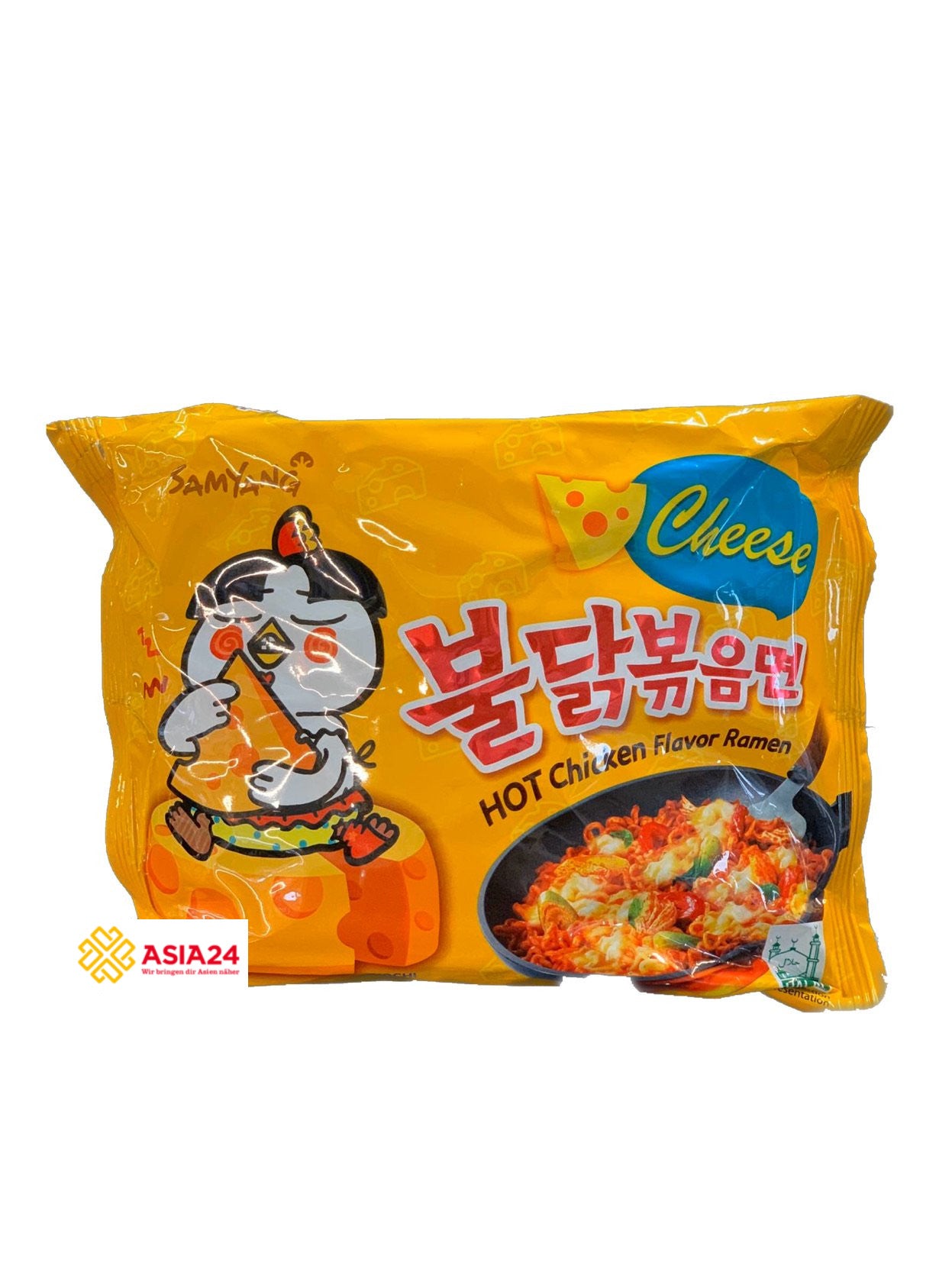 Hot Chicken Flavor Ramen Samyang Cheese 120g- Mì gà cay vị Pho mai (VÀNG) 120g