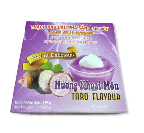 Agar Jelly Puding (Taro Paste) - Thạch rau câu khoai môn 140g