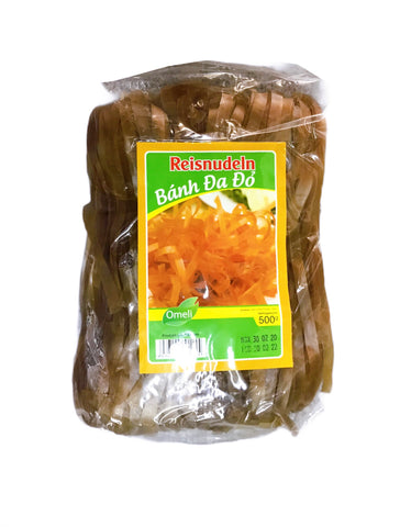 Omeli Rote Reisnudeln Vietnam 500g- Bánh đa đỏ Việt nam 500gr
