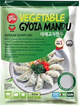 All groo Vegetable Gyoza Mandu540g- Há cảo rau 540g