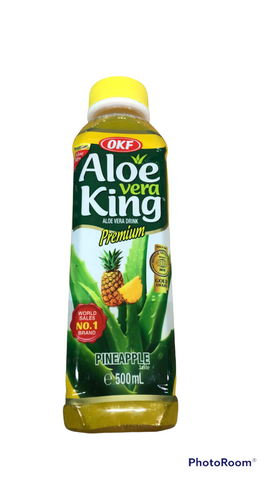 OKF Aloe Vera King Getränk Ananas 500ml- Nước nha đam/lô hội vị dứa 500ml