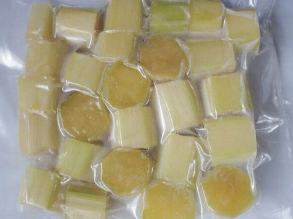Zuckerrohr in Stückchen, frische Packung - Mía tươi cắt khúc trong bịch 0,5kg - 1kg
