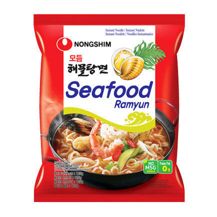 Instantnudeln Nongshim Meeresfrüchte Seafood 125g - Mì Hàn Quốc hải sản 125g